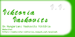 viktoria vaskovits business card